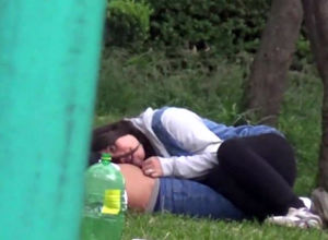 Little girl Latin duo caught in the Park